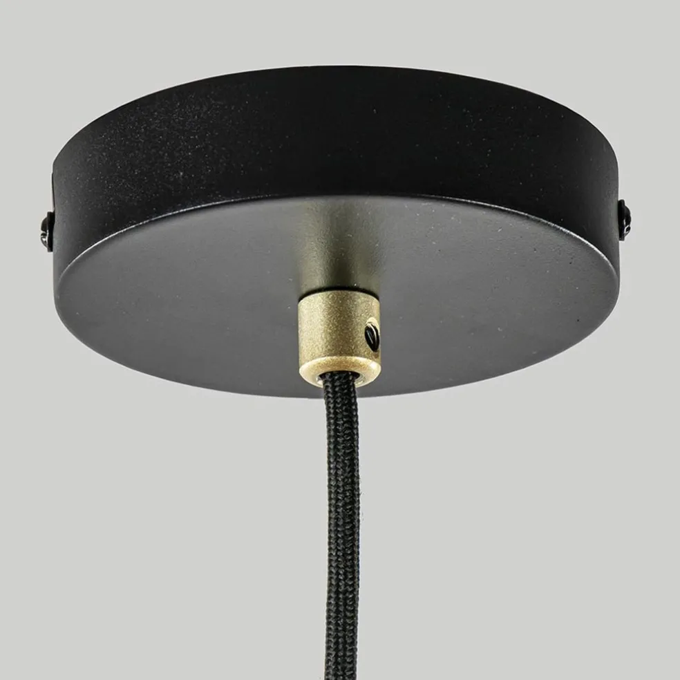 Shop Straluma Hanglamp Claire 1L zwart/matgoud