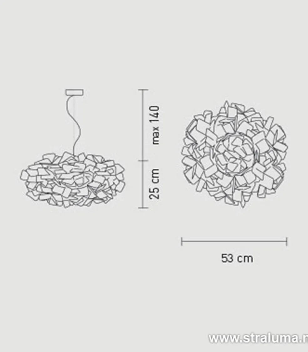 Discount Straluma Hanglamp Clizia 53cm fumé