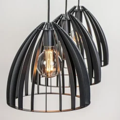 Online Straluma Hanglamp Dean 3-lichts zwart