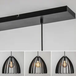 Online Straluma Hanglamp Dean 3-lichts zwart