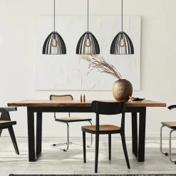 Online Straluma Hanglamp Dean 3-lichts zwart