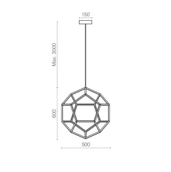 Best Sale Straluma Hanglamp Dodeca 50 zwart