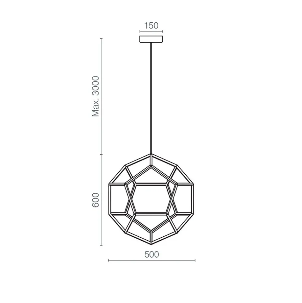 Best Sale Straluma Hanglamp Dodeca 50 zwart