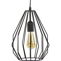 Hot Straluma Hanglamp draad mat zwart