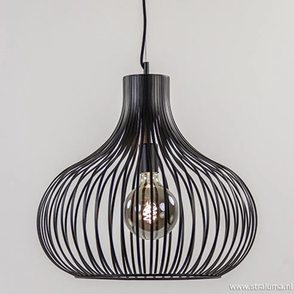 Discount Straluma Hanglamp draad zwart groot 48cm