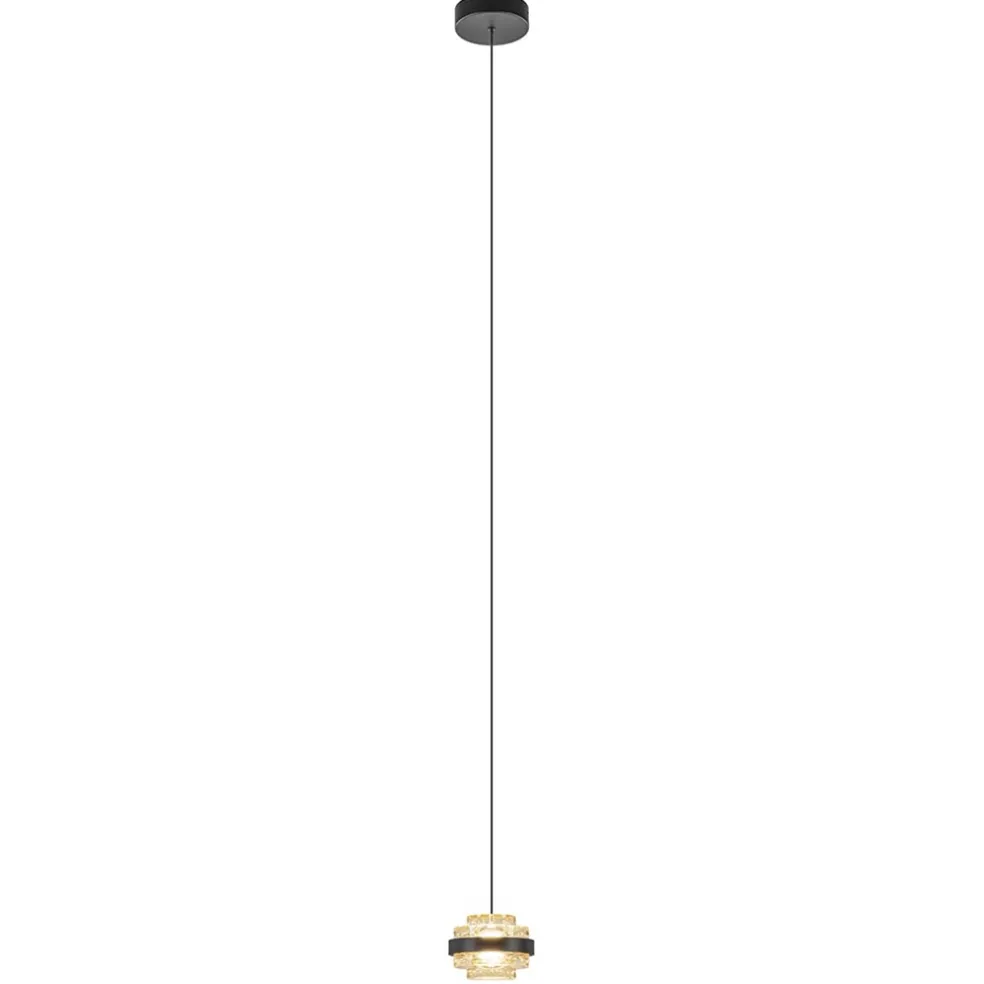 Cheap Straluma Hanglamp Dynasty 1L zwart/amber