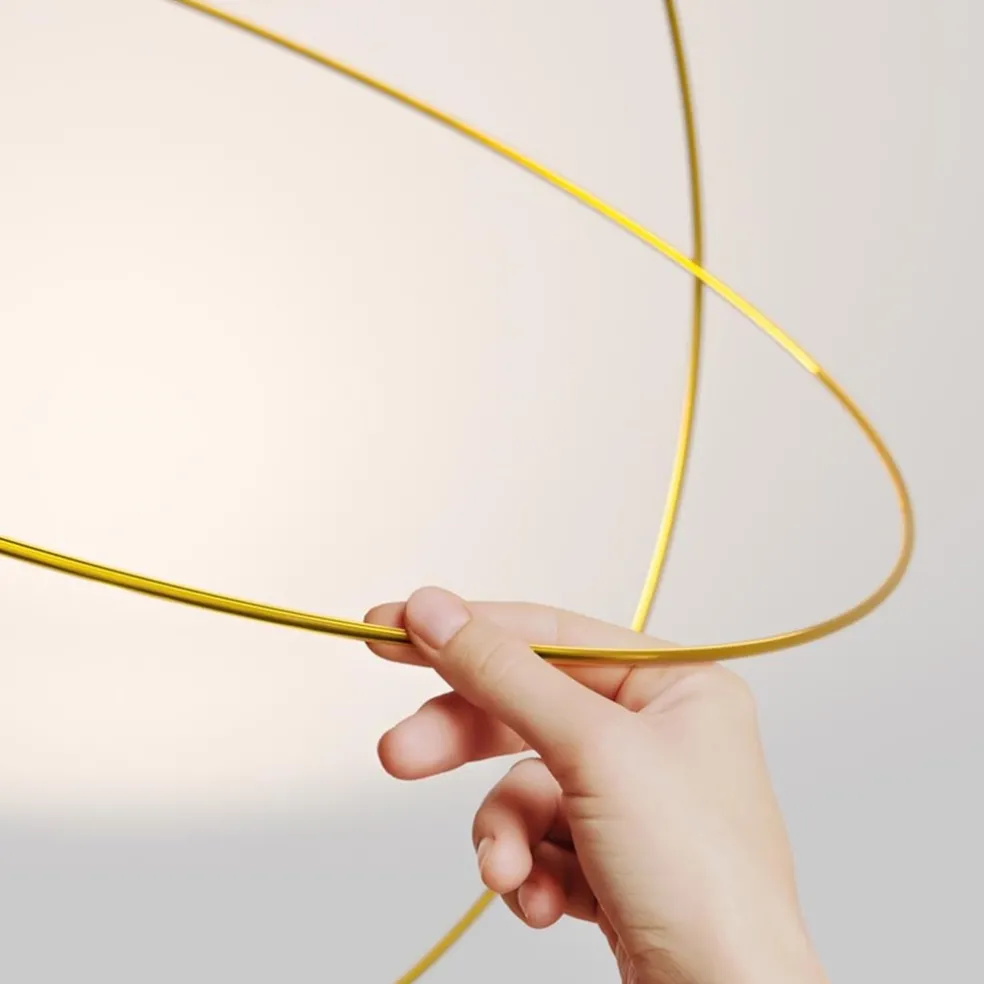 Shop Straluma Hanglamp Elara 60cm goud/matgoud
