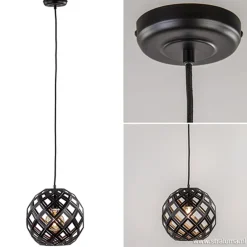 Sale Straluma Hanglamp Emma bol zwart 30cm