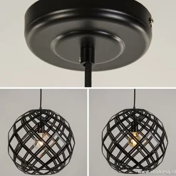 Flash Sale Straluma Hanglamp Emma bol zwart 40cm
