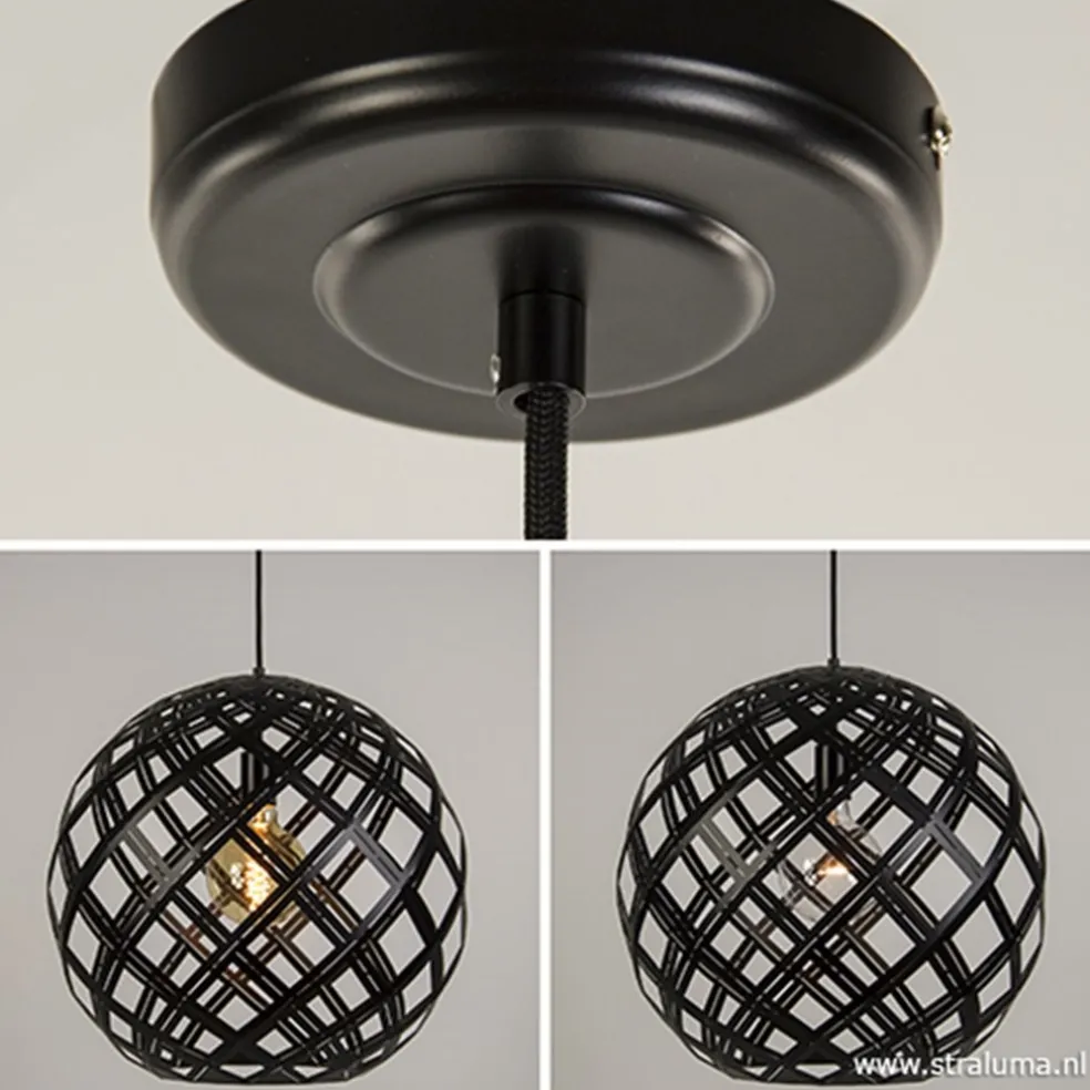 Store Straluma Hanglamp Emma bol zwart 50cm