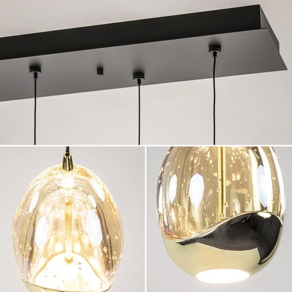 Cheap Straluma Hanglamp Golden Egg 8L zwart/goud
