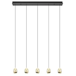 Outlet Straluma Hanglamp Golden Egg 5L zwart/goud