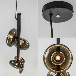 Outlet Straluma Hanglamp Hoseki verticaal zwart/smoke