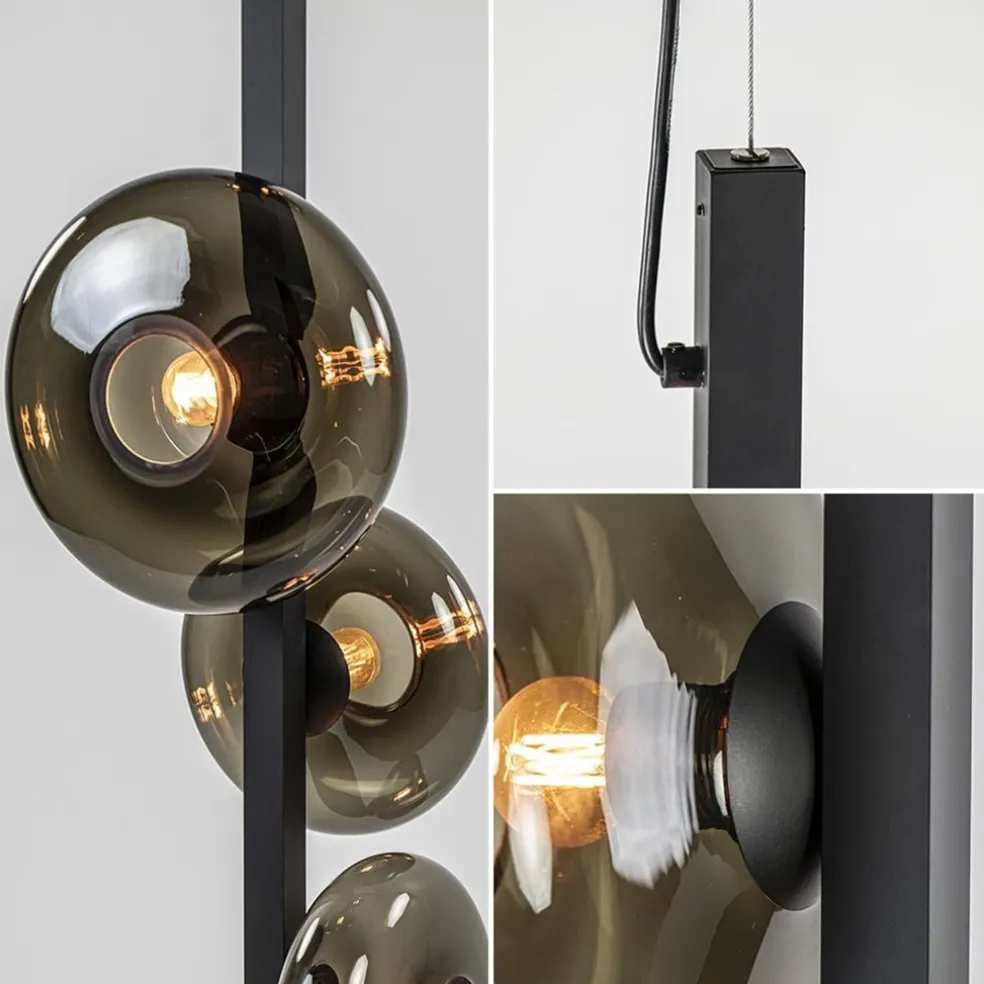 Outlet Straluma Hanglamp Hoseki verticaal zwart/smoke