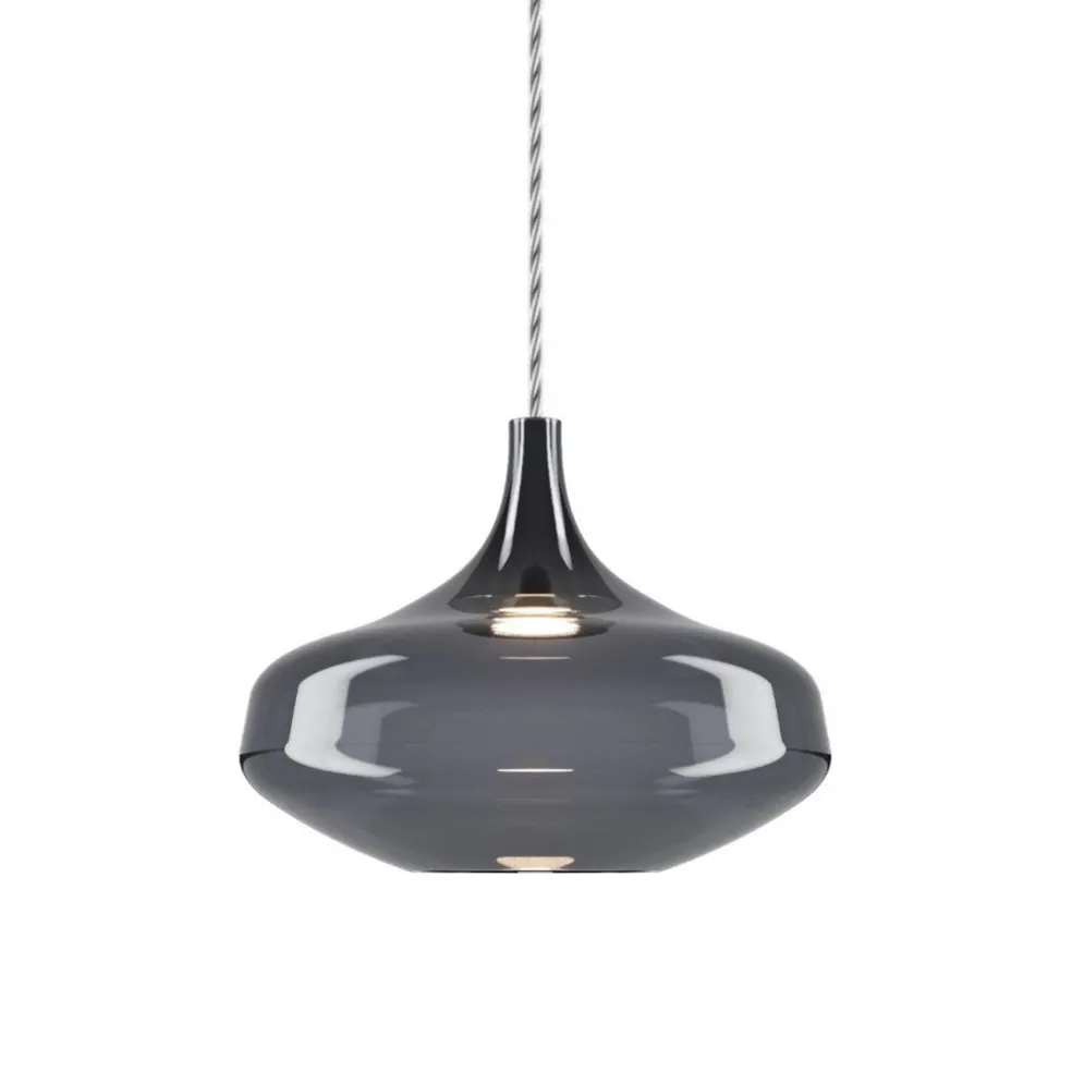 Outlet Straluma Hanglamp Italiaans design retro smoke glas inclusief LED