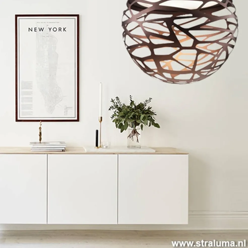Clearance Straluma Hanglamp Kelly Sphere brons 40cm