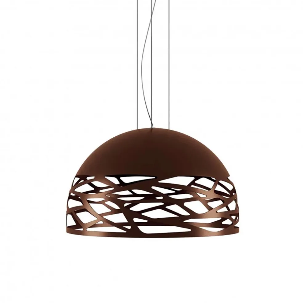 Online Straluma Hanglamp koepel brons 60cm 3xe27