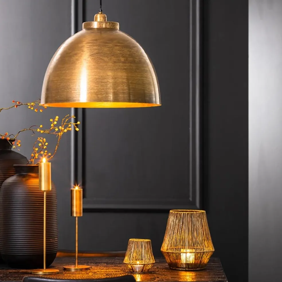 Shop Straluma Hanglamp Kylie oud brons metaal 45 cm