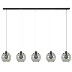 Discount Straluma Hanglamp 5L balk + smoke glas 160cm