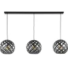 Store Straluma Hanglamp 3L balk bol zwart industrieel