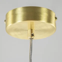 Store Straluma Hanglamp 4L brass met opaal bolglas