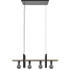 Cheap Straluma Hanglamp 4L zwart met houten planken
