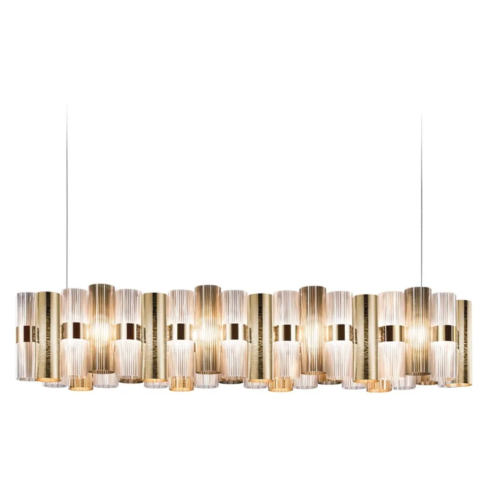 Discount Straluma Hanglamp La Lollo linear 140 goud