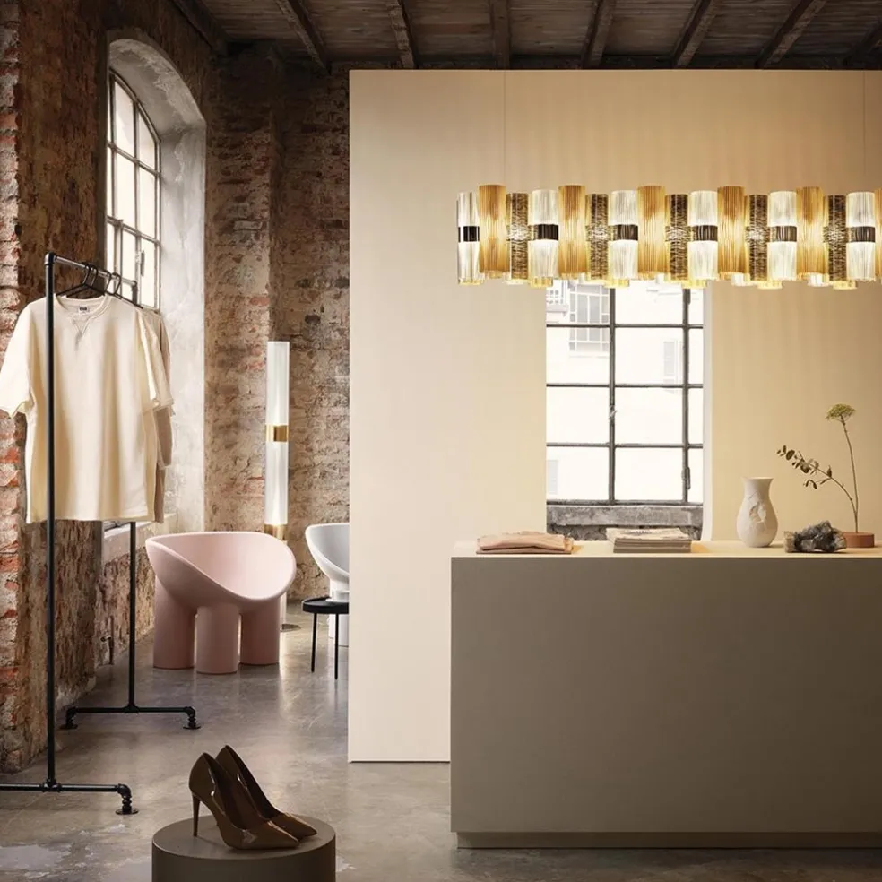 Discount Straluma Hanglamp La Lollo linear 140 goud
