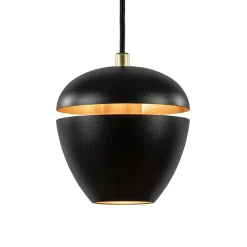 Discount Straluma Hanglamp 3-lichts rond zwart/goud