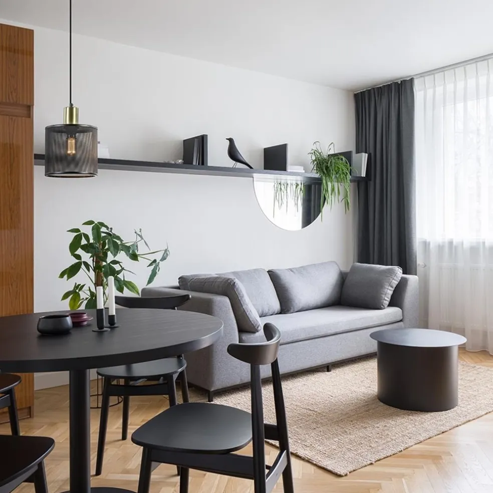 Clearance Straluma Hanglamp mat zwarte kap cilinder met goud