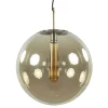 Cheap Straluma Hanglamp Medina 48cm messing + amber glas