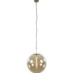 Cheap Straluma Hanglamp Medina 48cm messing + amber glas