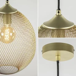 Outlet Straluma Hanglamp Moroc goud 30cm
