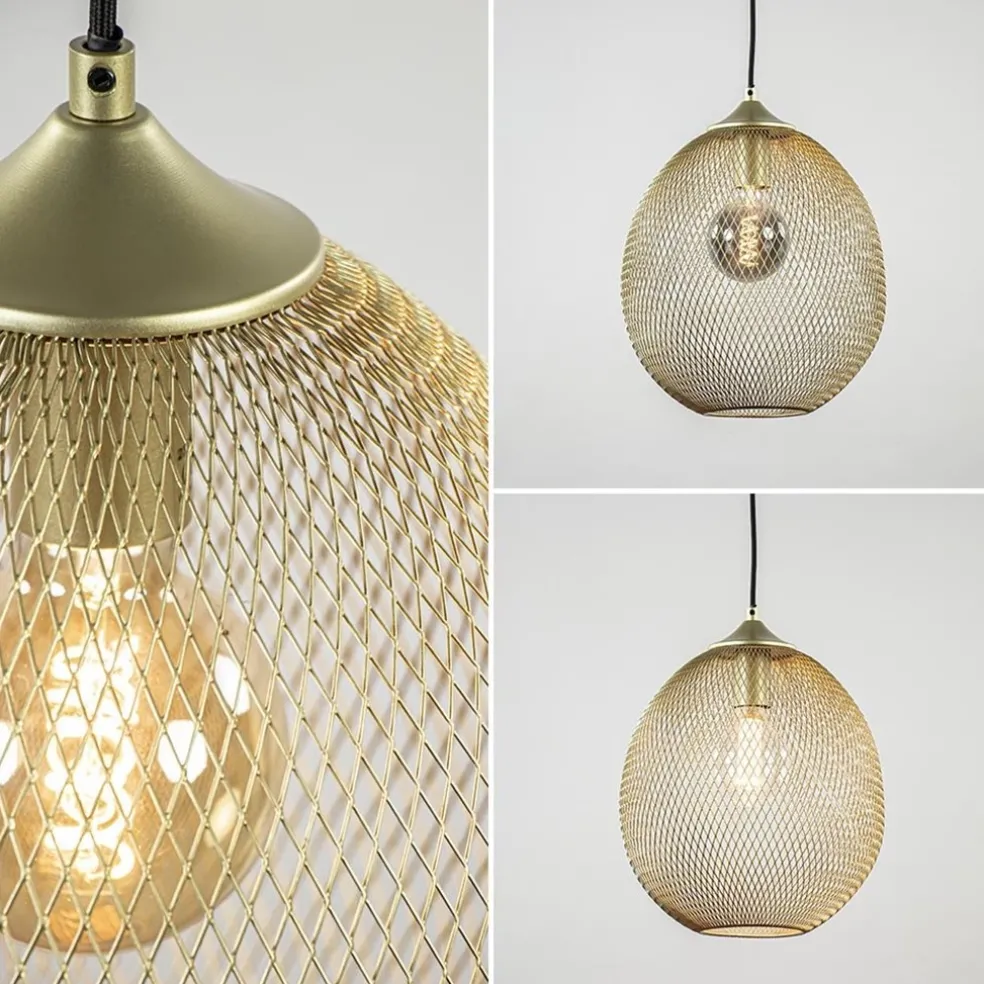Outlet Straluma Hanglamp Moroc goud 30cm