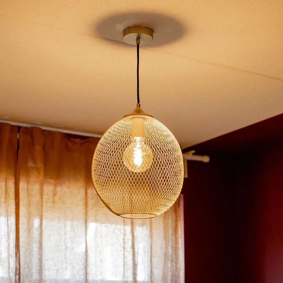 Outlet Straluma Hanglamp Moroc goud 30cm
