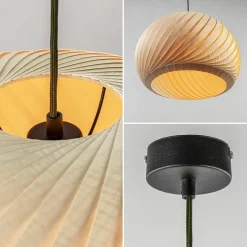 Flash Sale Straluma Hanglamp Nature 40cm hout naturel