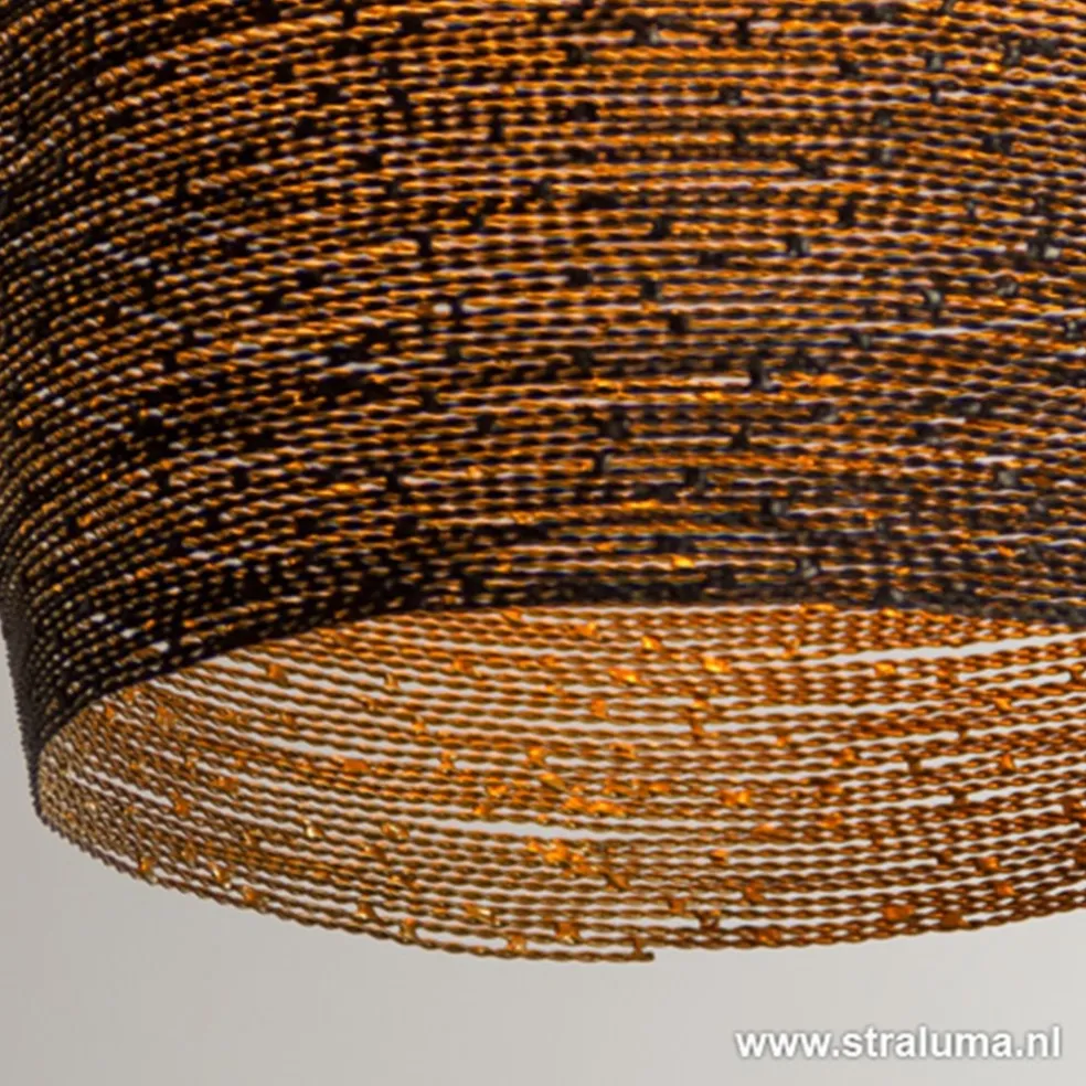 Cheap Straluma Hanglamp Nayla zwart/matgoud