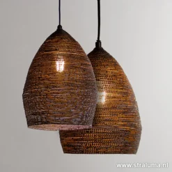 Cheap Straluma Hanglamp Nayla zwart/matgoud