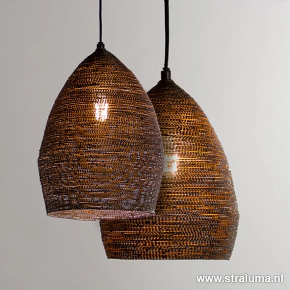 Cheap Straluma Hanglamp Nayla zwart/matgoud