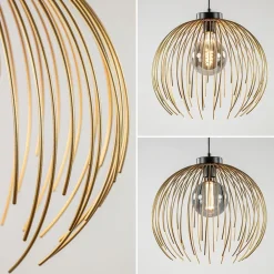 Clearance Straluma Hanglamp Nest matgoud/zwart
