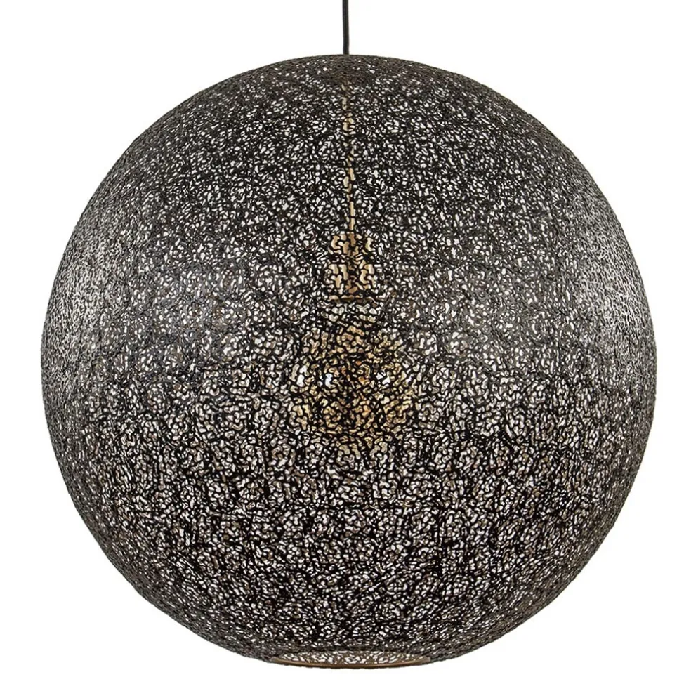 Shop Straluma Hanglamp Oronero bol zwart/goud 60cm
