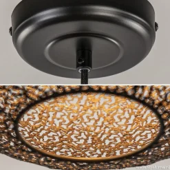 Flash Sale Straluma Hanglamp Oronero bol zwart/goud 50cm