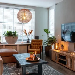 Flash Sale Straluma Hanglamp Oronero bol zwart/goud 50cm