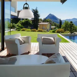 Hot Straluma Hanglamp outdoor antraciet met wit IP65