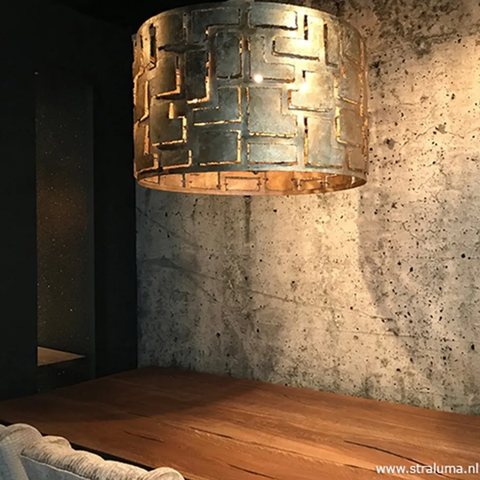 Hot Straluma Hanglamp Pablo cil 55cm ambacht.zilver