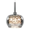 Hot Straluma Hanglamp Pearl klein chroom + smoke glas