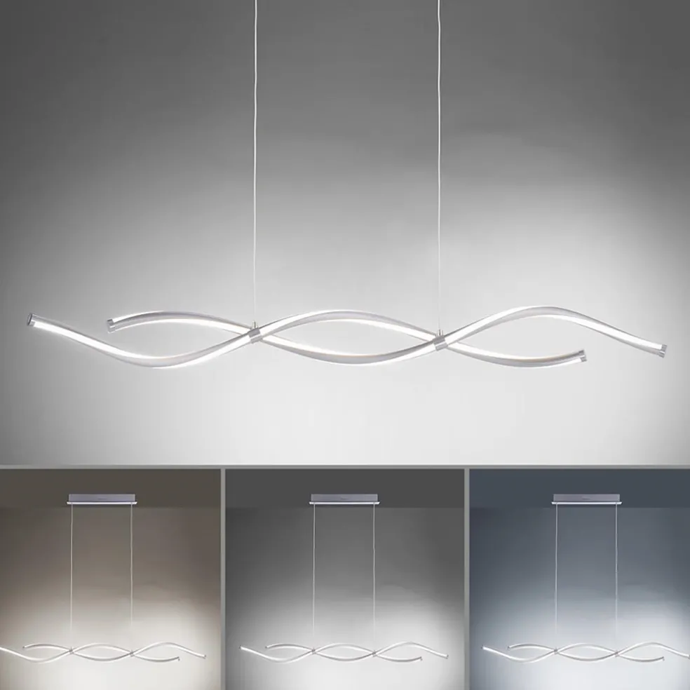 Store Straluma Hanglamp Q-Malina nikkel + afst.bed.cct