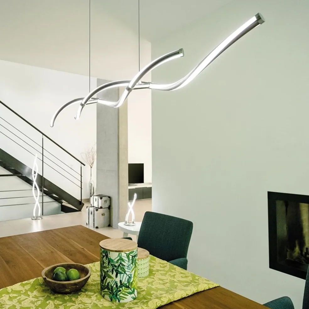 Store Straluma Hanglamp Q-Malina nikkel + afst.bed.cct