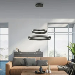Clearance Straluma Hanglamp Q-Vito dubbel zwart + remote cct