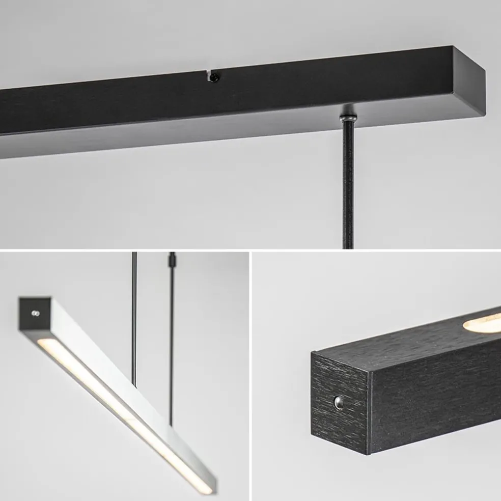 Sale Straluma Hanglamp Real zwart up+down 2xpush dtw